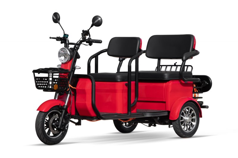 EEC Elektromobil E-GO! City AX3 2.1kW 72V 25Ah Dreirad mit 25km/h Zulassung Seniorenmobil für 2 Personen