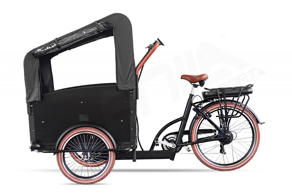Elektrofahrrad Qivelo City E-Bike 250W Pedelec Lastenfahrrad 26 Zoll 7-Gang Shimano